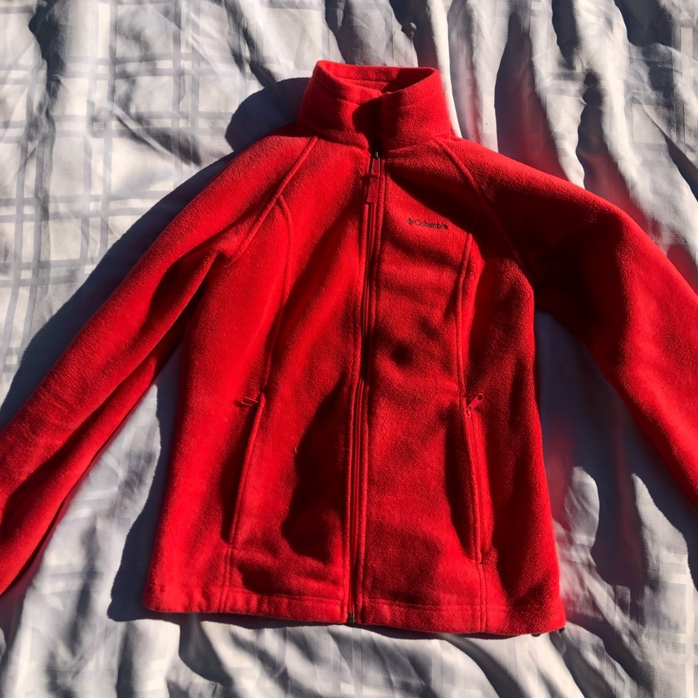 Coral Columbia Zip Fleece